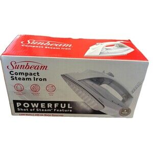 Sunbeam Compact Steam Iron 1200W 200mL Stainless Soleplate Shot of Steam